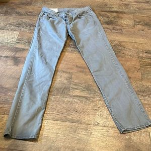 Hollister Gray Button Fly pants 31 waist 32 length